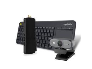 Access3 Mini PC Stick Bundle (4GB/32GB) Fanless Windows 10 Pro (64 bit) N3450 with Logitech K400 Plus Wireless Keyboard and HD Pro Webcam Access3 Mini PC Stick Bundle (4GB/32GB) Fanless Windows 10 Pro (64 bit) N3450 with Logitech K400 Plus Wireless Keyboard and HD Pro Webcam