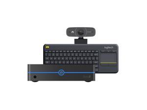 Byte3 Mini PC Bundle (4GB/64GB) Fanless Windows 10 Pro with Logitech K400 Plus Keyboard and HD Pro Webcam Byte3 Mini PC Bundle (4GB/64GB) Fanless Windows 10 Pro with Logitech K400 Plus Keyboard and HD Pro Webcam