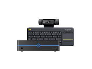 Byte3 Mini PC Bundle (8GB/32GB) Fanless Windows 10 Pro with Logitech K400 Plus Keyboard and HD Pro Webcam Byte3 Mini PC Bundle (8GB/32GB) Fanless Windows 10 Pro with Logitech K400 Plus Keyboard and HD Pro Webcam
