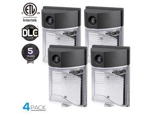 LEONLITE 4 Pack Outdoor Mini Wall Light with Photocell, 26W (200W Equiv.), 5000K Daylight LEONLITE 4 Pack Outdoor Mini Wall Light with Photocell, 26W (200W Equiv.), 5000K Daylight