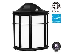 LEONLITE LED Outdoor Wall Light with Dusk to Dawn Photocell, 14W (80W Equiv.), 3000K Warm White LEONLITE LED Outdoor Wall Light with Dusk to Dawn Photocell, 14W (80W Equiv.), 3000K Warm White