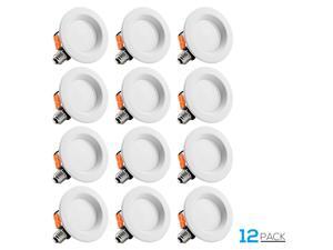 TORCHSTAR 12-PACK 4 inch Dimmable Recessed LED Downlight, 10W (65W Equivalent), 2700K Soft White, 700lm, LED Retrofit Lighting Fixture, 5 YEARS WARRANTY TORCHSTAR 12-PACK 4 inch Dimmable Recessed LED Downlight, 10W (65W Equivalent), 2700K Soft White, 700lm, LED Retrofit Lighting Fixture, 5 YEARS WARRANTY