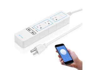 LITEdge Smart Power Strip, Wi-Fi Accessible 3 AC Outlets 2 USB Ports, Works with Amazon Alexa, No Hub Needed LITEdge Smart Power Strip, Wi-Fi Accessible 3 AC Outlets 2 USB Ports, Works with Amazon Alexa, No Hub Needed