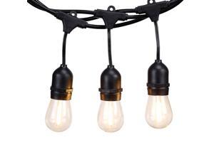 TORCHSTAR 50ft String Lights with 15 E26 Sockets & 16 LED Bulbs, IP65 Waterproof, UL Listed Lamp Cord, Connectable, Residential & Commercial Outdoor String Lights for Patio, Gazebo, Porch TORCHSTAR 50ft String Lights with 15 E26 Sockets & 16 LED Bulbs, IP65 Waterproof, UL Listed Lamp Cord, Connectable, Residential & Commercial Outdoor String Lights for Patio, Gazebo, Porch