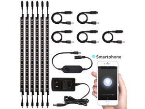 Smart LED Safe Lighting Kit(6), Work with Alexa, App Control, Dimmable, 3000K Warm White, UL adapter for Under Cabinet, Gun Safe, Locker, Closet, Shelf, Showcase Smart LED Safe Lighting Kit(6), Work with Alexa, App Control, Dimmable, 3000K Warm White, UL adapter for Under Cabinet, Gun Safe, Locker, Closet, Shelf, Showcase
