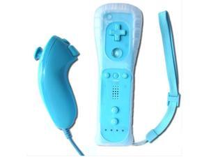 Wireless Remote + Silicone Case + Nunchuck Controller Set for Nintendo Wii - Blue (Althemax) Wireless Remote + Silicone Case + Nunchuck Controller Set for Nintendo Wii - Blue (Althemax)