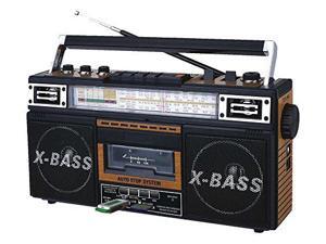 QFX AM/FM/SW1-SW2 4 Band Radio and Cassette to MP3 Converter, and Recorder with USB/SD/MP3 Player-Wood QFX AM/FM/SW1-SW2 4 Band Radio and Cassette to MP3 Converter, and Recorder with USB/SD/MP3 Player-Wood