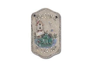 ''Frog" by Trendy Decor 4U Resin Sculpted Indoor/ Outdoor Plaques ''Frog" by Trendy Decor 4U Resin Sculpted Indoor/ Outdoor Plaques