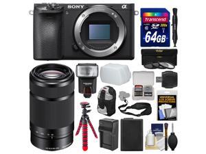 Sony Alpha A6500 4K Wi-Fi Digital Camera Body with 55-210mm Lens + 64GB Card + Backpack + Flash + Battery & Charger + Tripod + Kit Sony Alpha A6500 4K Wi-Fi Digital Camera Body with 55-210mm Lens + 64GB Card + Backpack + Flash + Battery & Charger + Tripod + Kit