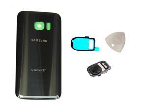 Compatible with Samsung Galaxy S7 Model G930 OEM Replacement - Onyx Black Rear Back Glass Door Housing Battery Cover with Adhesive and Opening Tool Compatible with Samsung Galaxy S7 Model G930 OEM Replacement - Onyx Black Rear Back Glass Door Housing Battery Cover with Adhesive and Opening Tool