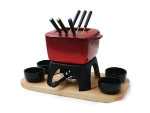 Swissmar Mont Blanc 15Pc Meat Fondue Set - Red Swissmar Mont Blanc 15Pc Meat Fondue Set - Red