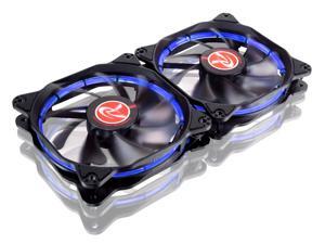 RAIJINTEK AURAS 12 BLUE - 2pcs, A 12025 O-type LED PWM Fan & Anti-Vibration Rubber at 4 Corner, Brings Visible Color and Brightness Uniformity From All Directions and Adds Spot Light to Cases & Cooler RAIJINTEK AURAS 12 BLUE - 2pcs, A 12025 O-type LED PWM Fan & Anti-Vibration Rubber at 4 Corner, Brings Visible Color and Brightness Uniformity From All Directions and Adds Spot Light to Cases & Cooler