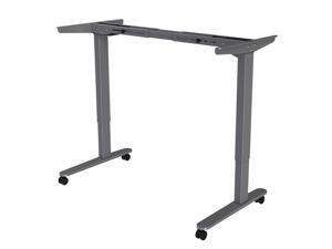 Standing Desk Sit Stand Desk Frame, Dual Motor Adjustable Desk with Keypad (Grey Frame + Casters) Standing Desk Sit Stand Desk Frame, Dual Motor Adjustable Desk with Keypad (Grey Frame + Casters)