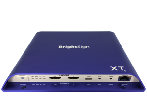 BrightSign XT1144 Expanded I/O Digital Signage Media Player, H.265, 4K/Full HD, HTML5, Dolby Vision, HDR10+, PoE+, Gigabit Eth, GPIO, IR, M.2 SSD PCIe, Serial, Dual USB, Live TV Playback BrightSign XT1144 Expanded I/O Digital Signage Media Player, H.265, 4K/Full HD, HTML5, Dolby Vision, HDR10+, PoE+, Gigabit Eth, GPIO, IR, M.2 SSD PCIe, Serial, Dual USB, Live TV Playback