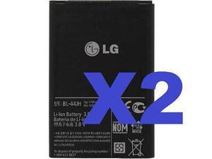 2x NEW LG OEM BL-44JH BATTERY FOR OPTIMUS L7, P700, P750 MOTION 4G MS770, MACH 2x NEW LG OEM BL-44JH BATTERY FOR OPTIMUS L7, P700, P750 MOTION 4G MS770, MACH