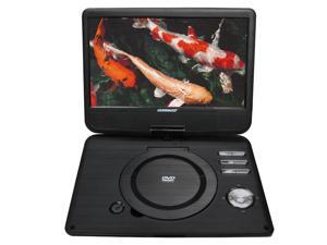 Koramzi Portable 10" Swivel DVD Player with Rechargeable Battery / USB&SD reader / AV Out / Headphone Jack / Remote Control/ AC-DC power adaptor/ Multi-region DVD format- PDVD-1010 Koramzi Portable 10" Swivel DVD Player with Rechargeable Battery / USB&SD reader / AV Out / Headphone Jack / Remote Control/ AC-DC power adaptor/ Multi-region DVD format- PDVD-1010