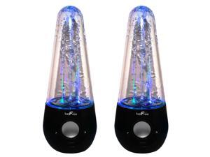 BeFree Sound Bluetooth Wireless Multimedia LED Dancing Water Speakers, Black BeFree Sound Bluetooth Wireless Multimedia LED Dancing Water Speakers, Black