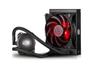 Cooler Master MasterLiquid Lite 120 All-in-one (AIO) CPU Liquid Cooler with "Fire Red" LED MasterFan, 120mm Radiator, Dual Chamber Pump, Intel/AMD Universal Mounting (LGA 2066/AMD AM4 Compatible!) Cooler Master MasterLiquid Lite 120 All-in-one (AIO) CPU Liquid Cooler with "Fire Red" LED MasterFan, 120mm Radiator, Dual Chamber Pump, Intel/AMD Universal Mounting (LGA 2066/AMD AM4 Compatible!)
