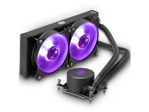 Cooler Master MasterLiquid ML240 RGB (TR4 Edition) - AIO CPU Liquid Cooler For AMD RYZEN Thread Ripper - with Dual 120mm RGB MasterFan & Wired RGB Manual Controller Cooler Master MasterLiquid ML240 RGB (TR4 Edition) - AIO CPU Liquid Cooler For AMD RYZEN Thread Ripper - with Dual 120mm RGB MasterFan & Wired RGB Manual Controller