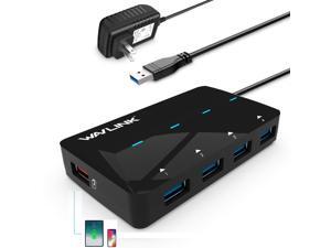 Wavlink Super Speed 4-Port USB 3.0 Hub with One 2.4A Fast Charging Port(BC1.2 / iPad / Cell Hone), USB 3.0 Hub Up To 5Gbps, With 24W power adapter, LED Indicator, Hot Swapping, Plug and Play Wavlink Super Speed 4-Port USB 3.0 Hub with One 2.4A Fast Charging Port(BC1.2 / iPad / Cell Hone), USB 3.0 Hub Up To 5Gbps, With 24W power adapter, LED Indicator, Hot Swapping, Plug and Play