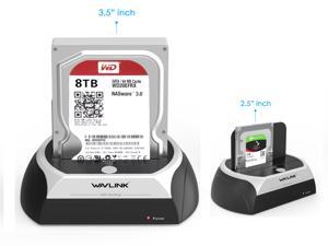 Wavlink USB Hard Drive Docking Station SATA I/II/III External Hard Docking Station For 2.5/3.5 inch HDD/SSD , HDD/SSD External Storage Enclosures Adapter Tool Free/One Touch Support UASP & up to 8TB Wavlink USB Hard Drive Docking Station SATA I/II/III External Hard Docking Station For 2.5/3.5 inch HDD/SSD , HDD/SSD External Storage Enclosures Adapter Tool Free/One Touch Support UASP & up to 8TB