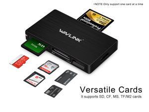 Wavlink VR695 4-Port USB 3.0 Card Reader for Compact Flash (CF) /SD /SDHC /SDXC /MS /TF /M2 Included 50cm Extension Cable for Macbook, Laptop, Desktop Wavlink VR695 4-Port USB 3.0 Card Reader for Compact Flash (CF) /SD /SDHC /SDXC /MS /TF /M2 Included 50cm Extension Cable for Macbook, Laptop, Desktop