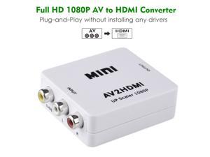 Wavlink 1080P 3 RCA CVBS Composite AV to HDMI Video Audio Converter Adapter Mini Composite CVBS to HDMI AV2HDMI Converter Support PAL/ NTSC with USB Cable for TV/ PC/ PS3/ STB/ Xbox VHS / VCR / DVD Wavlink 1080P 3 RCA CVBS Composite AV to HDMI Video Audio Converter Adapter Mini Composite CVBS to HDMI AV2HDMI Converter Support PAL/ NTSC with USB Cable for TV/ PC/ PS3/ STB/ Xbox VHS / VCR / DVD