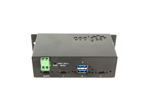 Coolgear Metal 4 Port USB 3.1 Gen2 Hub Type-C and Type-A Ports with Mounting Kit Coolgear Metal 4 Port USB 3.1 Gen2 Hub Type-C and Type-A Ports with Mounting Kit