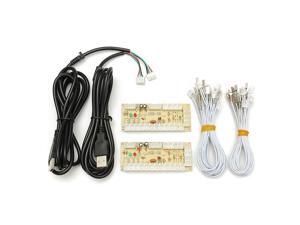 Arcade Encoder PC To 2pin Joystick + Happ Button 4.8mm Wires Zero Delay USB Arcade Encoder PC To 2pin Joystick + Happ Button 4.8mm Wires Zero Delay USB