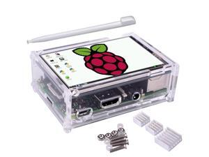 3.5 inch TFT LCD Touch Screen + Protective Case + Heatsink+ Touch Pen Kit For Raspberry Pi 3/2/Model 3.5 inch TFT LCD Touch Screen + Protective Case + Heatsink+ Touch Pen Kit For Raspberry Pi 3/2/Model