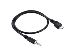 3.5mm Male to Micro USB Male Audio AUX Cable, Length: about 40cm (Black) 3.5mm Male to Micro USB Male Audio AUX Cable, Length: about 40cm (Black)