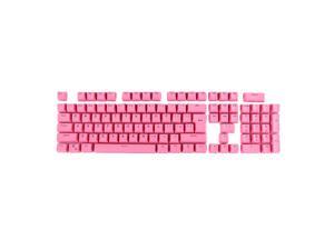 104 Keys Double Shot PBT Backlit Keycaps for Mechanical Keyboard (Pink) 104 Keys Double Shot PBT Backlit Keycaps for Mechanical Keyboard (Pink)