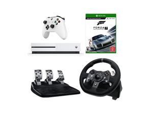 Logitech G920 Driving Force Racing Wheel (For Xbox One and PC) Starter Bundle: Microsoft Xbox One S 500 GB Console and Forza Motorsport 7 Logitech G920 Driving Force Racing Wheel (For Xbox One and PC) Starter Bundle: Microsoft Xbox One S 500 GB Console and Forza Motorsport 7