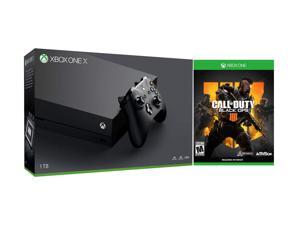 Xbox One X 4K HDR Enhanced COD BO 4 Bundle: Call of Duty Black Ops 4 and Xbox ONE X 1 TB Console - Black Xbox One X 4K HDR Enhanced COD BO 4 Bundle: Call of Duty Black Ops 4 and Xbox ONE X 1 TB Console - Black