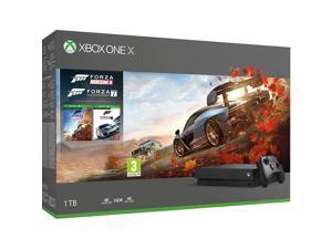 Xbox One X 4K HDR Enhanced Forza Horizon 4 Bonus Bundle: Forza Horizon 4, Forza Motorsport 7, Xbox One X 1TB Console - Black Xbox One X 4K HDR Enhanced Forza Horizon 4 Bonus Bundle: Forza Horizon 4, Forza Motorsport 7, Xbox One X 1TB Console - Black
