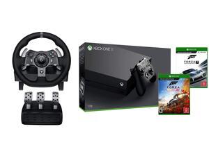 Xbox One X Forza Deluxe Racing Wheel Simulation Bundle: Forza Motorsport 7, Forza Horizon 4, Logitech G920 Racing Wheel (Xbox/PC), Xbox One X 4K HDR 1TB Entertainment Console - Black Xbox One X Forza Deluxe Racing Wheel Simulation Bundle: Forza Motorsport 7, Forza Horizon 4, Logitech G920 Racing Wheel (Xbox/PC), Xbox One X 4K HDR 1TB Entertainment Console - Black