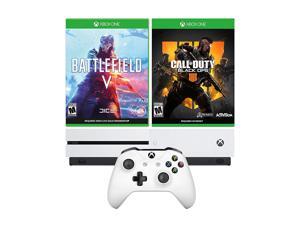 Microsoft Xbox One S Call of Duty BO4 and Battlefield V Royale Bundle: Battlefield V, Call of Duty Black Ops 4, 1TB Xbox One S Gaming Console Microsoft Xbox One S Call of Duty BO4 and Battlefield V Royale Bundle: Battlefield V, Call of Duty Black Ops 4, 1TB Xbox One S Gaming Console