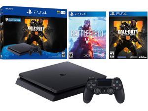 Playstation 4 Call of Duty Black Ops 4 PS4 Slim Battlefield Bundle: Call of Duty Black Ops 4, Battlefield V and Playstation PS4 Slim 1TB HDR Gaming Console with Dualshock 4 Wireless Controller Playstation 4 Call of Duty Black Ops 4 PS4 Slim Battlefield Bundle: Call of Duty Black Ops 4, Battlefield V and Playstation PS4 Slim 1TB HDR Gaming Console with Dualshock 4 Wireless Controller
