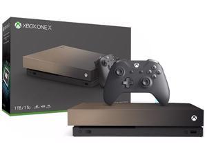Xbox One X Gold Rush Limited Edition 1TB Gaming Console with Wireless Controller Xbox One X Gold Rush Limited Edition 1TB Gaming Console with Wireless Controller