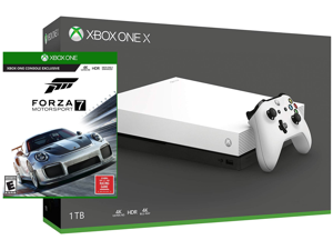 Xbox One X 1TB Limited White Edition True 4K Console Forza Motorsport 7 Bundle Xbox One X 1TB Limited White Edition True 4K Console Forza Motorsport 7 Bundle