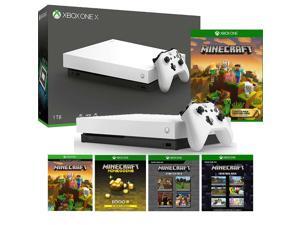 Microsoft Xbox One X White 1TB Minecraft Starter Pack & Creators Pack Bundle Microsoft Xbox One X White 1TB Minecraft Starter Pack & Creators Pack Bundle