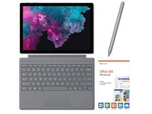 Microsoft Surface Pro 6 2 in 1 PC Tablet 12.3" (2736x1284) Touchscreen, i5-8250U, 8GB RAM, 128GB SSD w/Type Cover, Surface Pen, Office 365, Backlit, WebCam, Fanless, Win 10 - Platinum Microsoft Surface Pro 6 2 in 1 PC Tablet 12.3" (2736x1284) Touchscreen, i5-8250U, 8GB RAM, 128GB SSD w/Type Cover, Surface Pen, Office 365, Backlit, WebCam, Fanless, Win 10 - Platinum