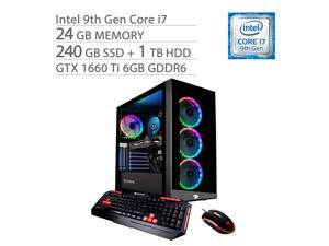 iBUYPOWER VR Ready Gaming PC, Core i7-9700F, GeForce GTX 1660 Ti 6GB GDDR6, 24GB DDR4 RAM, 240GB SSD+1TB HDD, 8-Cores up to 4.70 GHz, RJ-45 LAN, Wi-Fi, Bluetooth, RGB, Win 10 iBUYPOWER VR Ready Gaming PC, Core i7-9700F, GeForce GTX 1660 Ti 6GB GDDR6, 24GB DDR4 RAM, 240GB SSD+1TB HDD, 8-Cores up to 4.70 GHz, RJ-45 LAN, Wi-Fi, Bluetooth, RGB, Win 10