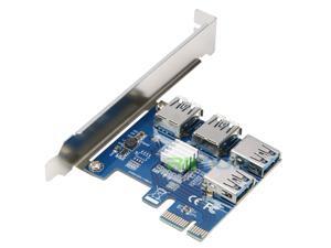 PCIe PCI Express Riser Extender Adapter Card For Mining Bitcoin Litecoin Rigs ETH ETC Ethereum XMR Monero ZEC Zcash (4-in-1), (Shipped by Newegg!) PCIe PCI Express Riser Extender Adapter Card For Mining Bitcoin Litecoin Rigs ETH ETC Ethereum XMR Monero ZEC Zcash (4-in-1), (Shipped by Newegg!)