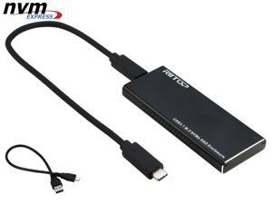 RIITOP NVME to USB C Gen2 10Gb Adapter Enclosure PCIe M.2 NVMe SSD to USB 3.1 Type C Converter Case in Black (Thunderbolt 3 Compatible) RIITOP NVME to USB C Gen2 10Gb Adapter Enclosure PCIe M.2 NVMe SSD to USB 3.1 Type C Converter Case in Black (Thunderbolt 3 Compatible)