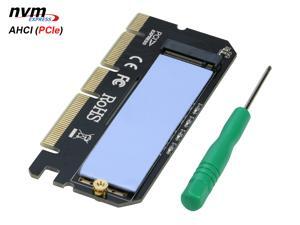 RIITOP PCIe M.2 NVMe SSD to PCI-e Express 3.0 Adapter Card Converter PCIe x4 x8 x16 Slot Compatible for 2230 2242 2260 2280 mm M Key M.2 NVMe PCIe SSD RIITOP PCIe M.2 NVMe SSD to PCI-e Express 3.0 Adapter Card Converter PCIe x4 x8 x16 Slot Compatible for 2230 2242 2260 2280 mm M Key M.2 NVMe PCIe SSD