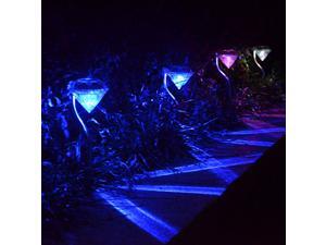 Solar Powered RGB flash Diamond Shaped Path LED Lights ( 4 Pcs in 1 Set ) Landscape Light Outdoor Garden Lawn Yard Lamp Multicolor Solar Powered RGB flash Diamond Shaped Path LED Lights ( 4 Pcs in 1 Set ) Landscape Light Outdoor Garden Lawn Yard Lamp Multicolor