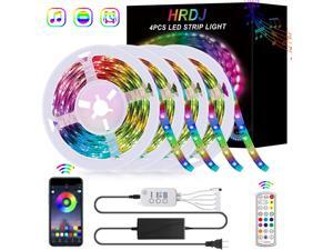 RGB LED Strip Lights,NEK tech 65.6FT/20M LED Light Strip Music Sync RGB LED Strip,5050 SMD Color Changing LED Strip Light Bluetooth Controller + 24 Key Remote LED Lights(4x16.4FT) RGB LED Strip Lights,NEK tech 65.6FT/20M LED Light Strip Music Sync RGB LED Strip,5050 SMD Color Changing LED Strip Light Bluetooth Controller + 24 Key Remote LED Lights(4x16.4FT)