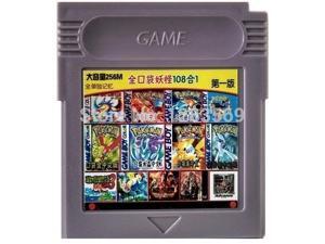 GBA Games Gameboy Color GBC Game Card Large Collection Of 108 Games Pokemon Harvest Moon Super Mario Etc.(Internal language: Chinese) (Color: Grey) GBA Games Gameboy Color GBC Game Card Large Collection Of 108 Games Pokemon Harvest Moon Super Mario Etc.(Internal language: Chinese) (Color: Grey)