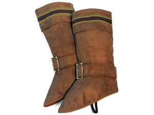 Santa Claus Deluxe Brown Boot Top Covers One Size Santa Claus Deluxe Brown Boot Top Covers One Size
